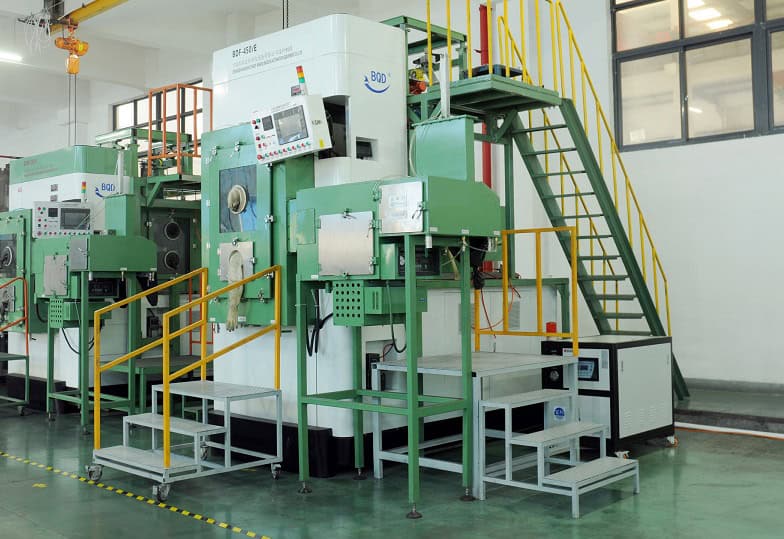 Magnet pressing and molding workshop at Mainrich Magnets