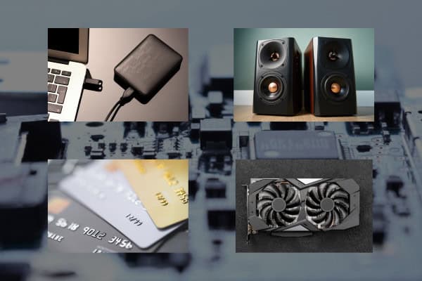 Magnets in electronics, examples of magnets in computers, hard drives, and credit cards