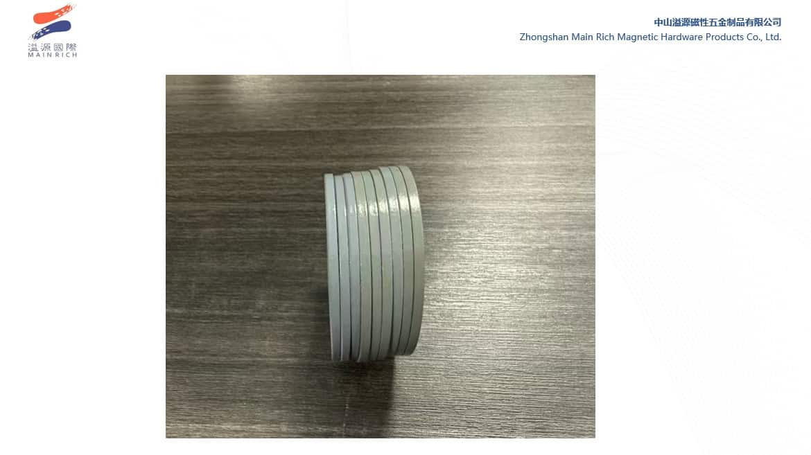 image of sintered Magnetic ring color difference comparison