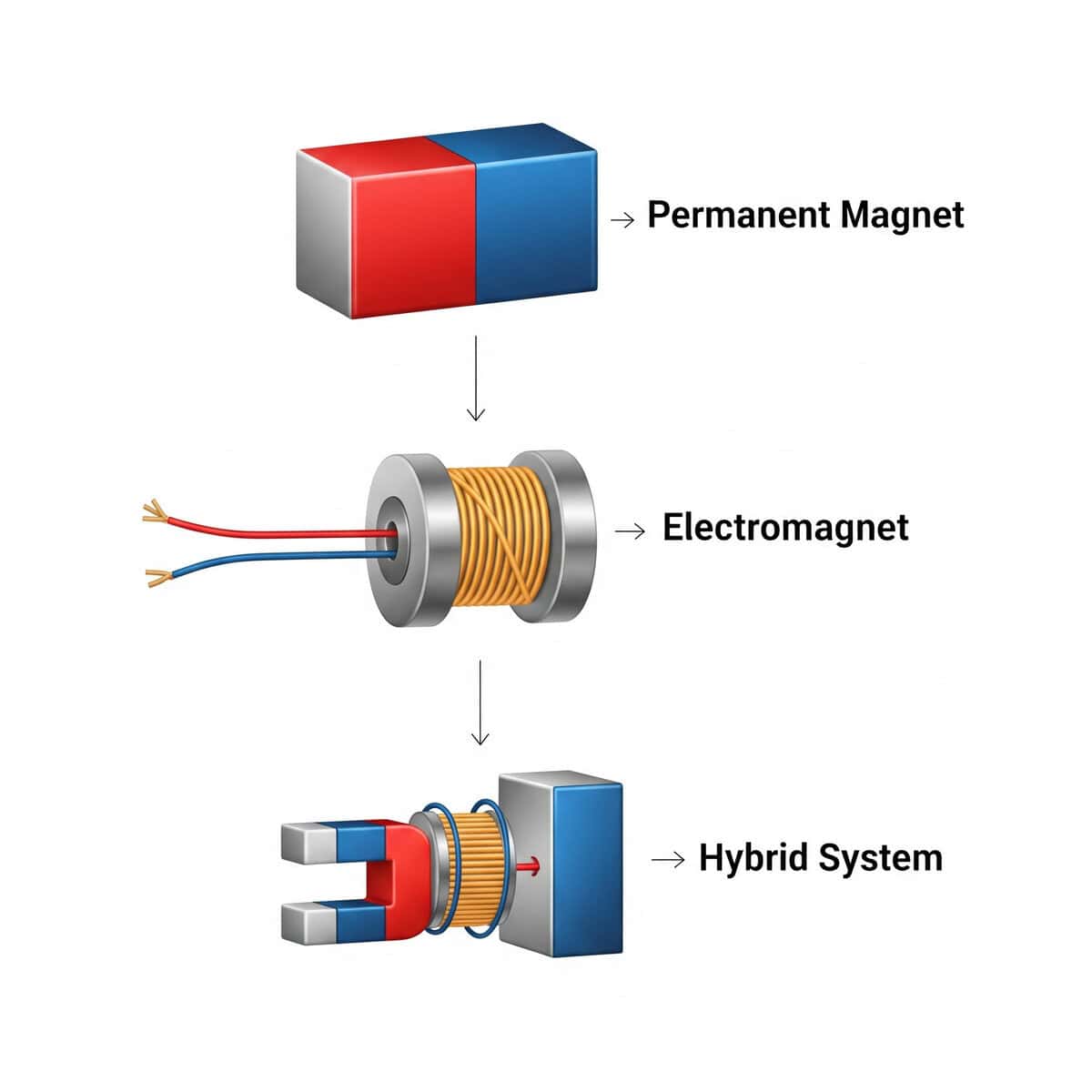 types of industrial magnets