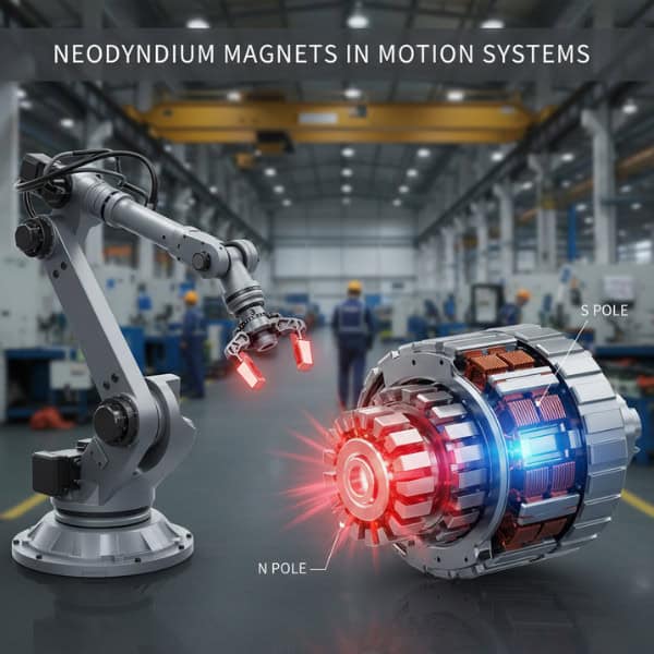 Industrial application of neodymium magnets