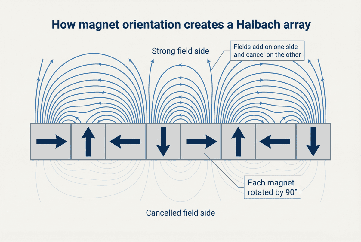 Magnet Orientation in Halbach Arrays